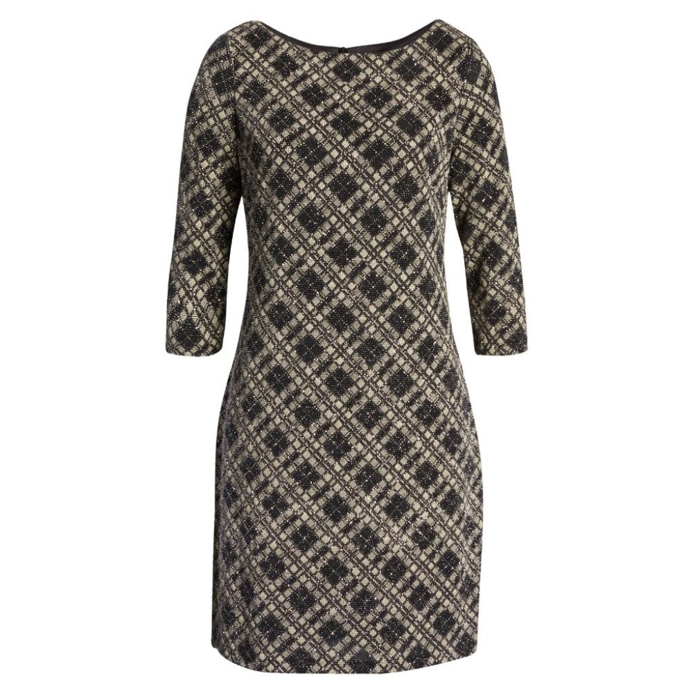 VINCE CAMUTO Check Metallic Dress #507-H